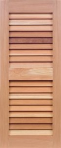Redwood Shutters - Louver